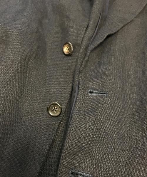 COMME des GARCONS HOMME（コムデギャルソン オム）COMME des GARCONS HOMME (コムデギャルソン オム) 2Bリネンテーラードジャケット ブラック サイズ:Mの古着・服飾アイテム