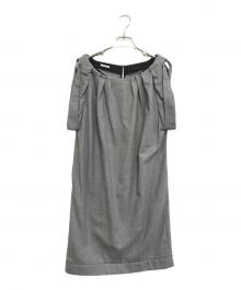 MIU MIU（ミュウミュウ）の古着「ノースリーブワンピース」｜グレー