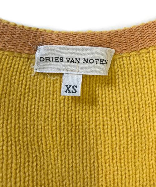 DRIES VAN NOTEN（ドリスヴァンノッテン）DRIES VAN NOTEN (ドリスヴァンノッテン) Vネックニット イエロー サイズ:XSの古着・服飾アイテム