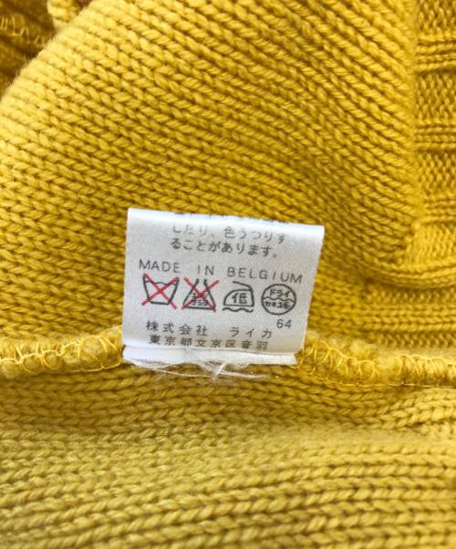 DRIES VAN NOTEN（ドリスヴァンノッテン）DRIES VAN NOTEN (ドリスヴァンノッテン) Vネックニット イエロー サイズ:XSの古着・服飾アイテム