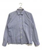 COMME des GARCONS HOMMEコムデギャルソン オム）の古着「オープンカラーシャツ」｜ブルー