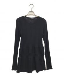 tricot COMME des GARCONS（トリココムデギャルソン）の古着「切替ニット」｜ネイビー