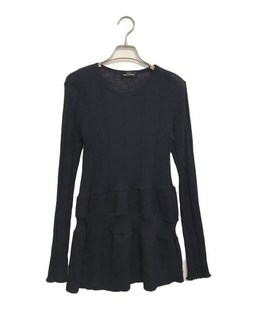 tricot COMME des GARCONS（トリココムデギャルソン）tricot COMME des GARCONS (トリココムデギャルソン) 切替ニット ネイビー サイズ:表記なしの古着・服飾アイテム