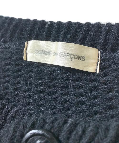 COMME des GARCONS（コムデギャルソン）COMME des GARCONS (コムデギャルソン) インサイドアウトニットカーディガン ブラック サイズ:表記なしの古着・服飾アイテム