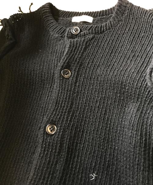 COMME des GARCONS（コムデギャルソン）COMME des GARCONS (コムデギャルソン) インサイドアウトニットカーディガン ブラック サイズ:表記なしの古着・服飾アイテム