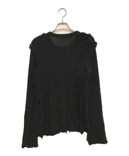 COMME des GARCONS（コムデギャルソン）COMME des GARCONS (コムデギャルソン) インサイドアウトニットカーディガン ブラック サイズ:表記なしの古着・服飾アイテム