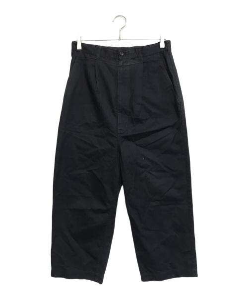 COMME des GARCONS HOMME（コムデギャルソン オム）COMME des GARCONS HOMME (コムデギャルソン オム) コットンワイドパンツ ネイビー サイズ:XSの古着・服飾アイテム