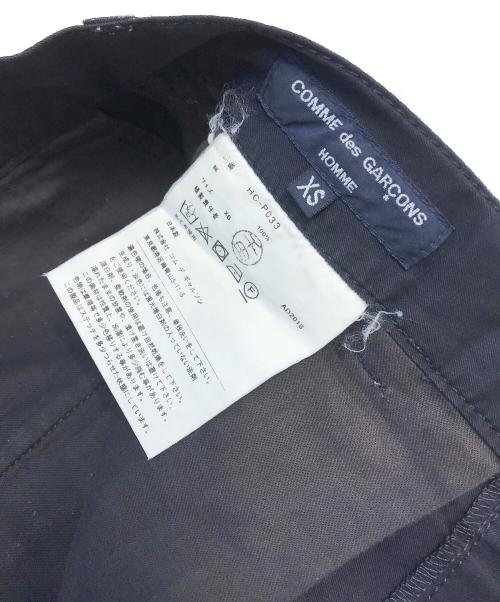 COMME des GARCONS HOMME（コムデギャルソン オム）COMME des GARCONS HOMME (コムデギャルソン オム) コットンワイドパンツ ネイビー サイズ:XSの古着・服飾アイテム