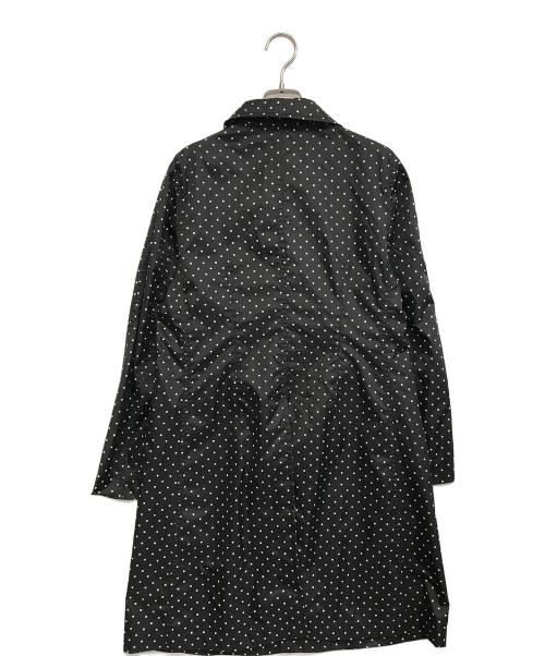 COMME des GARCONS COMME des GARCONS（コムデギャルソン コムデギャルソン）COMME des GARCONS COMME des GARCONS (コムデギャルソン コムデギャルソン) 丸襟ドットステンカラーコート ブラック サイズ:Ｓの古着・服飾アイテム