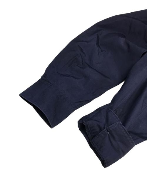 COMME des GARCONS SHIRT（コムデギャルソンシャツ）COMME des GARCONS SHIRT (コムデギャルソンシャツ) レザー切替シャツ ネイビー サイズ:Ｌの古着・服飾アイテム