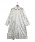COMME des GARCONS COMME des GARCONSコムデギャルソン コムデギャルソン）の古着「丸襟レースワンピース」｜ホワイト