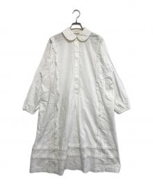 COMME des GARCONS COMME des GARCONS（コムデギャルソン コムデギャルソン）の古着「丸襟レースワンピース」｜ホワイト