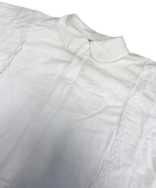 COMME des GARCONS COMME des GARCONS（コムデギャルソン コムデギャルソン）COMME des GARCONS COMME des GARCONS (コムデギャルソン コムデギャルソン) 丸襟レースワンピース ホワイト サイズ:XSの古着・服飾アイテム