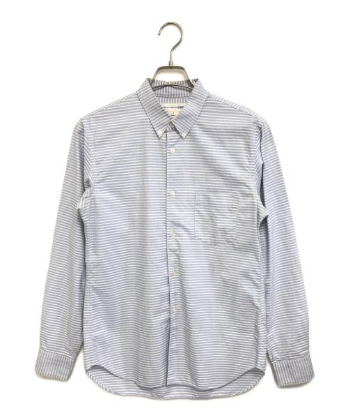 COMME des GARCONS SHIRT（コムデギャルソンシャツ）COMME des GARCONS SHIRT (コムデギャルソンシャツ) ボーダーBDシャツ ブルー サイズ:Mの古着・服飾アイテム