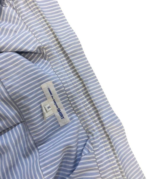 COMME des GARCONS SHIRT（コムデギャルソンシャツ）COMME des GARCONS SHIRT (コムデギャルソンシャツ) ボーダーBDシャツ ブルー サイズ:Mの古着・服飾アイテム