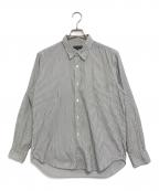 COMME des GARCONS HOMMEコムデギャルソン オム）の古着「ストライプシャツ」｜グレー
