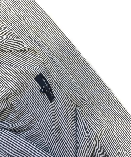 COMME des GARCONS HOMME（コムデギャルソン オム）COMME des GARCONS HOMME (コムデギャルソン オム) ストライプシャツ グレー サイズ:Ｓの古着・服飾アイテム