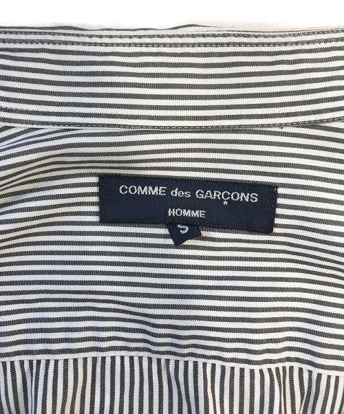 COMME des GARCONS HOMME（コムデギャルソン オム）COMME des GARCONS HOMME (コムデギャルソン オム) ストライプシャツ グレー サイズ:Ｓの古着・服飾アイテム