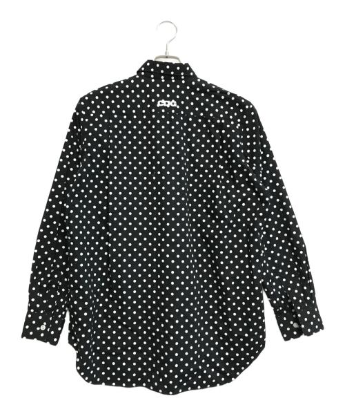 CDG（シーディージー）CDG (シーディージー) ポルカドットシャツ ブラック サイズ:Mの古着・服飾アイテム