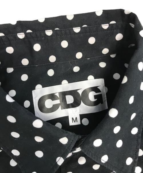 CDG（シーディージー）CDG (シーディージー) ポルカドットシャツ ブラック サイズ:Mの古着・服飾アイテム