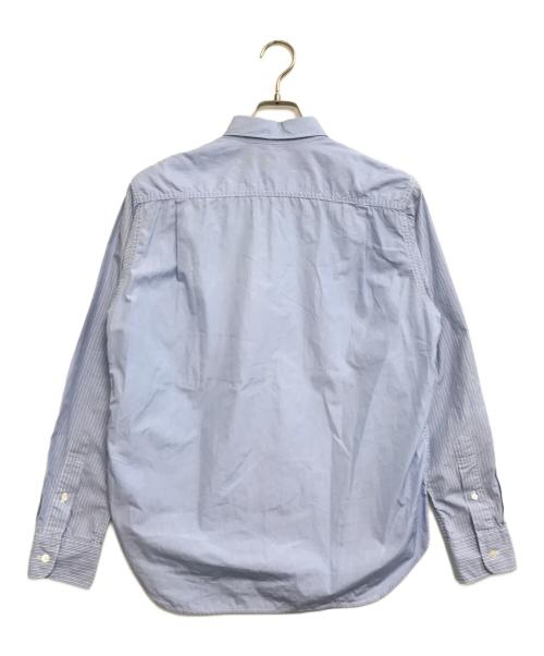 COMME des GARCONS HOMME（コムデギャルソン オム）COMME des GARCONS HOMME (コムデギャルソン オム) 切替ストライプシャツ ブルー サイズ:Sの古着・服飾アイテム