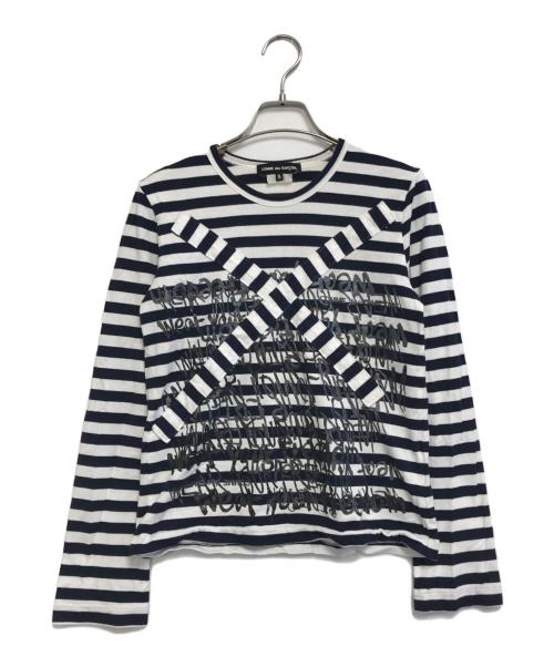 COMME des GARCONS（コムデギャルソン）COMME des GARCONS (コムデギャルソン) ボーダーカットソー ネイビー サイズ:Ｓの古着・服飾アイテム