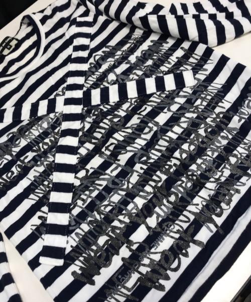 COMME des GARCONS（コムデギャルソン）COMME des GARCONS (コムデギャルソン) ボーダーカットソー ネイビー サイズ:Ｓの古着・服飾アイテム
