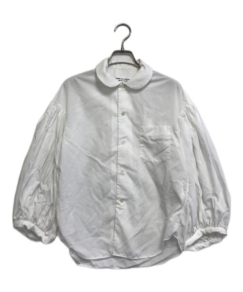 COMME des GARCONS COMME des GARCONS（コムデギャルソン コムデギャルソン）COMME des GARCONS COMME des GARCONS (コムデギャルソン コムデギャルソン) 丸襟 バルーンスリーブシャツシャツ ホワイト サイズ:XSの古着・服飾アイテム