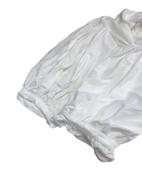 COMME des GARCONS COMME des GARCONS（コムデギャルソン コムデギャルソン）COMME des GARCONS COMME des GARCONS (コムデギャルソン コムデギャルソン) 丸襟 バルーンスリーブシャツシャツ ホワイト サイズ:XSの古着・服飾アイテム