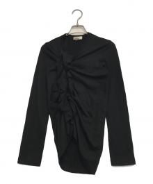 COMME des GARCONS（コムデギャルソン）の古着「フリルニット」｜ブラック