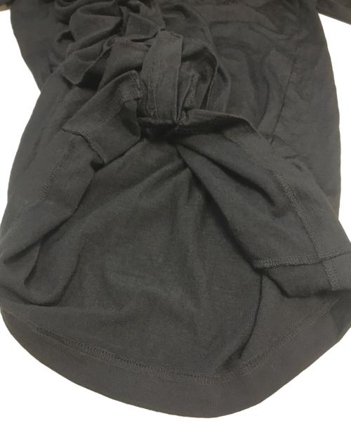 COMME des GARCONS（コムデギャルソン）COMME des GARCONS (コムデギャルソン) フリルニット ブラック サイズ:Sの古着・服飾アイテム