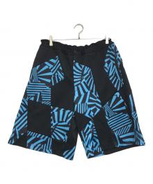 COMME des GARCONS HOMME PLUS（コムデギャルソンオムプリュス）の古着「幾何学柄ショートパンツ」｜ブラック