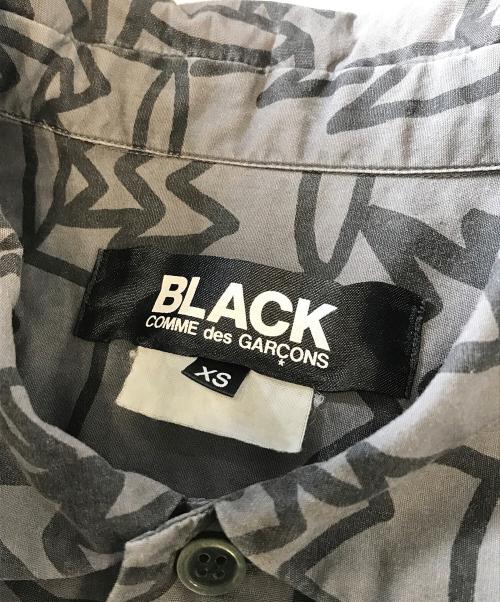 BLACK COMME des GARCONS（ブラックコムデギャルソン）BLACK COMME des GARCONS (ブラックコムデギャルソン) 総柄シャツ ブラック サイズ:XSの古着・服飾アイテム