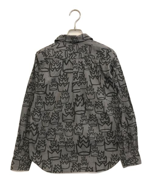 BLACK COMME des GARCONS（ブラックコムデギャルソン）BLACK COMME des GARCONS (ブラックコムデギャルソン) 総柄シャツ ブラック サイズ:XSの古着・服飾アイテム