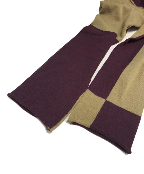 COMME des GARCONS HOMME PLUS（コムデギャルソンオムプリュス）COMME des GARCONS HOMME PLUS (コムデギャルソンオムプリュス) 00'sバイカラーニット ブラウン サイズ:表記なしの古着・服飾アイテム