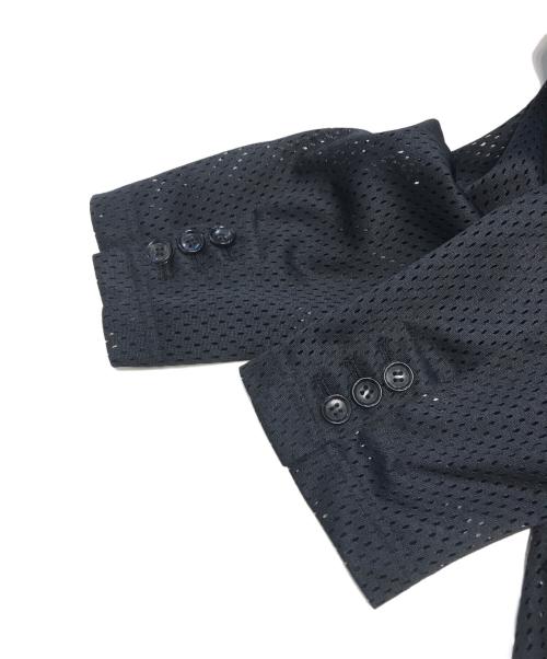 COMME des GARCONS（コムデギャルソン）COMME des GARCONS (コムデギャルソン) メッシュフリルジャケット ブラック サイズ:Sの古着・服飾アイテム