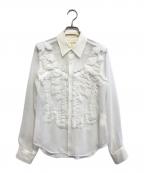 COMME des GARCONSコムデギャルソン）の古着「フリルシャツ」｜ホワイト