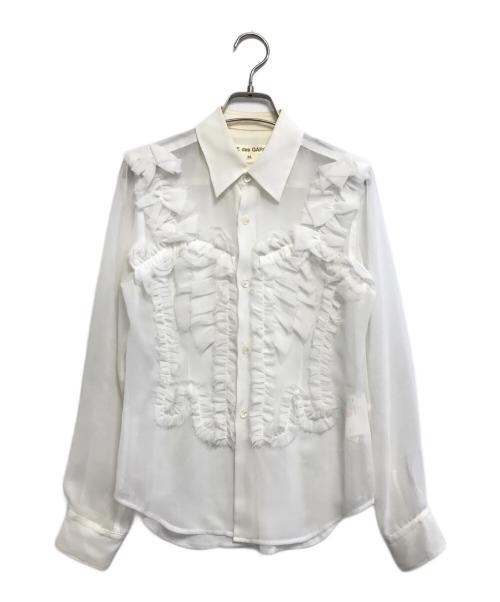COMME des GARCONS（コムデギャルソン）COMME des GARCONS (コムデギャルソン) フリルシャツ ホワイト サイズ:SSの古着・服飾アイテム