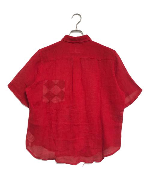 COMME des GARCONS HOMME HOMME（コムデギャルソンオムオム）COMME des GARCONS HOMME HOMME (コムデギャルソンオムオム) 90's S/Sリネンシャツ レッド サイズ:表記なしの古着・服飾アイテム