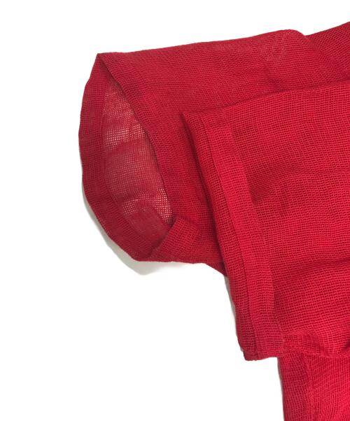 COMME des GARCONS HOMME HOMME（コムデギャルソンオムオム）COMME des GARCONS HOMME HOMME (コムデギャルソンオムオム) 90's S/Sリネンシャツ レッド サイズ:表記なしの古着・服飾アイテム