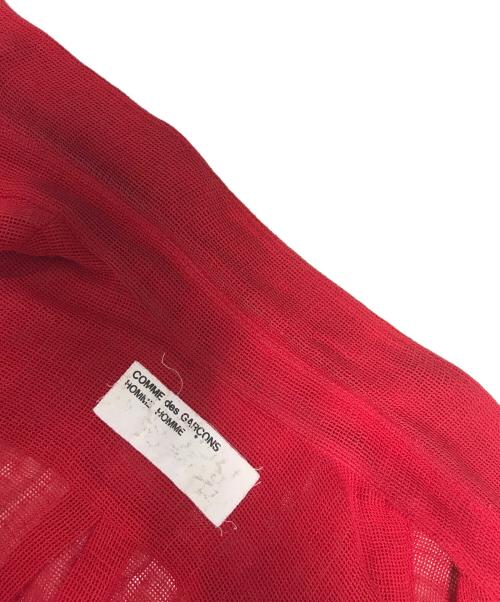 COMME des GARCONS HOMME HOMME（コムデギャルソンオムオム）COMME des GARCONS HOMME HOMME (コムデギャルソンオムオム) 90's S/Sリネンシャツ レッド サイズ:表記なしの古着・服飾アイテム