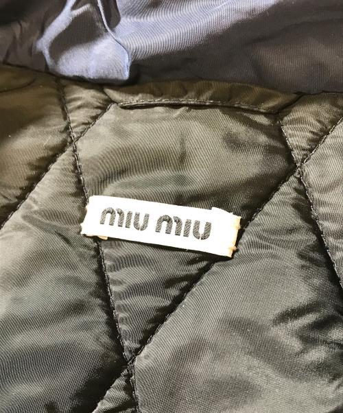 MIU MIU（ミュウミュウ）MIU MIU (ミュウミュウ) キルティングジャケット ネイビー サイズ:38の古着・服飾アイテム