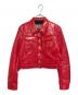 DIESEL（ディーゼル）の古着「エナメルジャケット」｜レッド