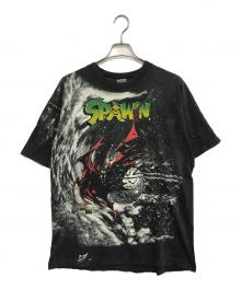 FRUIT OF THE LOOM（フルーツオブザルーム）の古着「大伴プリントTシャツ」｜ブラック