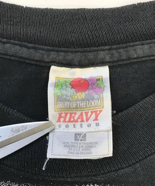 FRUIT OF THE LOOM（フルーツオブザルーム）FRUIT OF THE LOOM (フルーツオブザルーム) 大伴プリントTシャツ ブラック サイズ:XLの古着・服飾アイテム