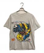 キャラクターTシャツキャラクターTシャツ）の古着「90s X-MAN(エックスメン) キャラクターTシャツ」｜グレー