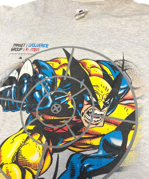 キャラクターTシャツ（キャラクターTシャツ）キャラクターTシャツ (キャラクターTシャツ) 90s X-MAN(エックスメン) キャラクターTシャツ グレー サイズ:Lの古着・服飾アイテム