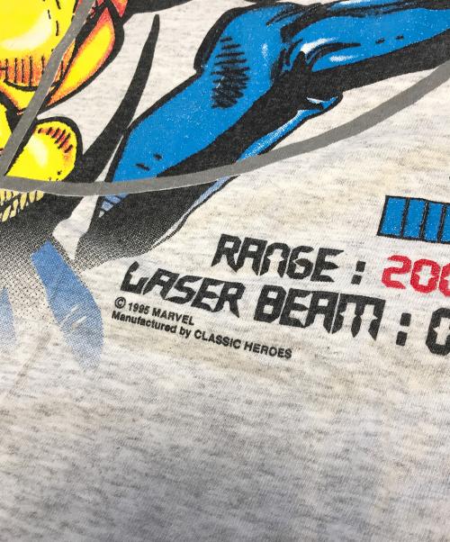 キャラクターTシャツ（キャラクターTシャツ）キャラクターTシャツ (キャラクターTシャツ) 90s X-MAN(エックスメン) キャラクターTシャツ グレー サイズ:Lの古着・服飾アイテム
