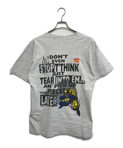キャラクターTシャツ（キャラクターTシャツ）キャラクターTシャツ (キャラクターTシャツ) 90s X-MAN(エックスメン) キャラクターTシャツ グレー サイズ:Lの古着・服飾アイテム