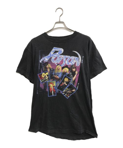 バンドTシャツ（バンドTシャツ）バンドTシャツ (バンドTシャツ) 80s POISON(ポイズン) バンドTシャツ ブラック サイズ:XLの古着・服飾アイテム